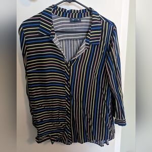 Stripped multicolor modcloth button down